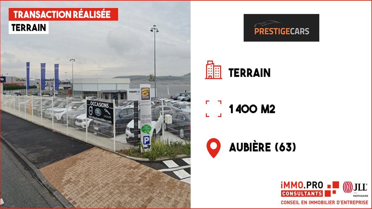 TRANSACTION REALISEE - PRESTIGE CARS - 1 600 M² 