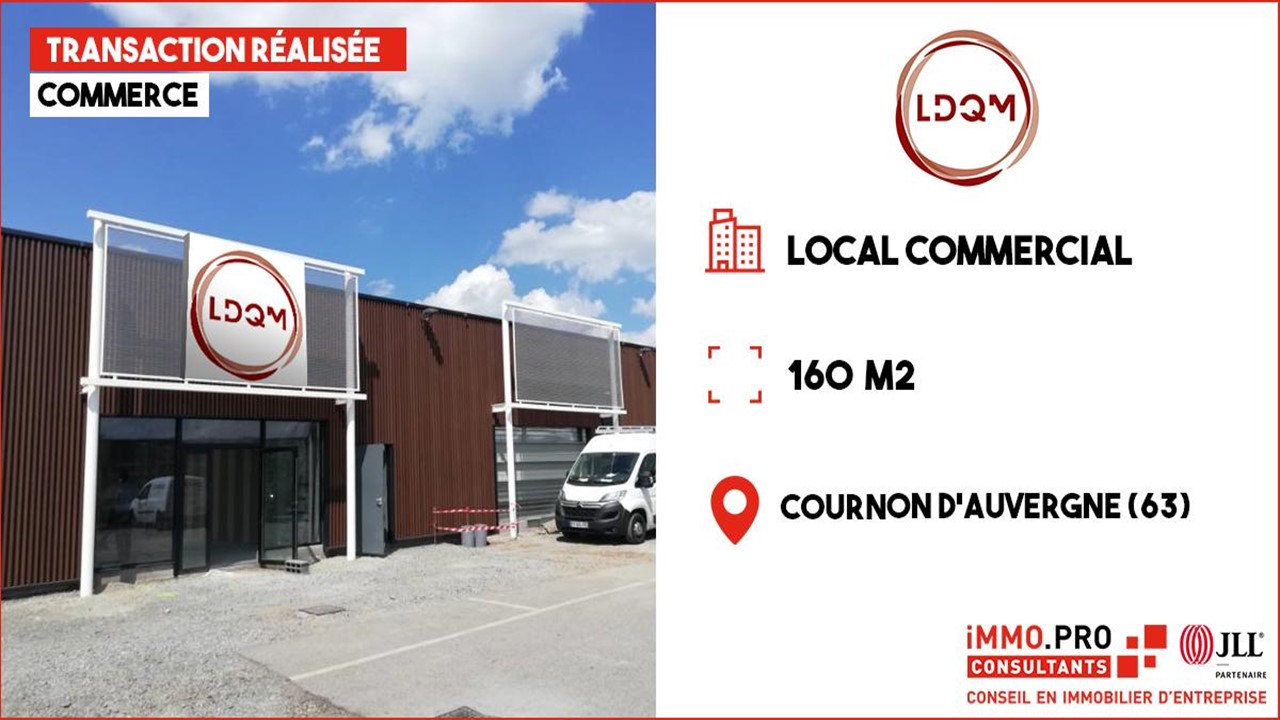 TRANSACTION REALISEE - LDQM- LOCAL COMMERCIAL - 160 M² 